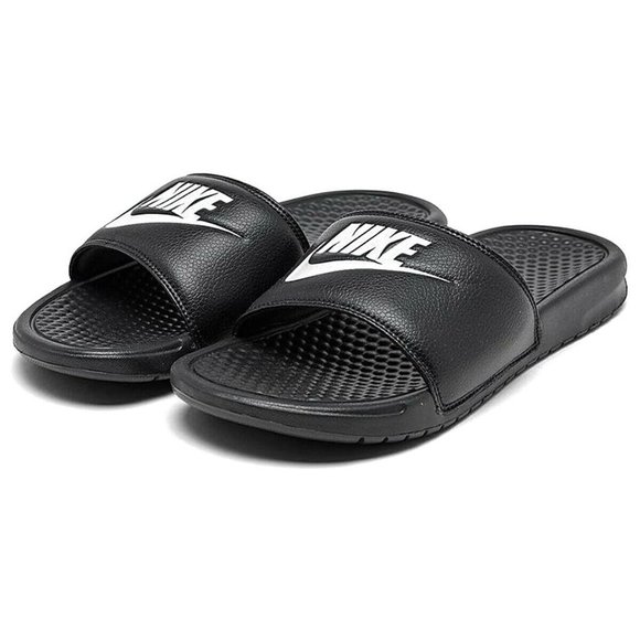 Nike Shoes Nwt Nike Mens Black Slip On Slides Sandals Poshmark